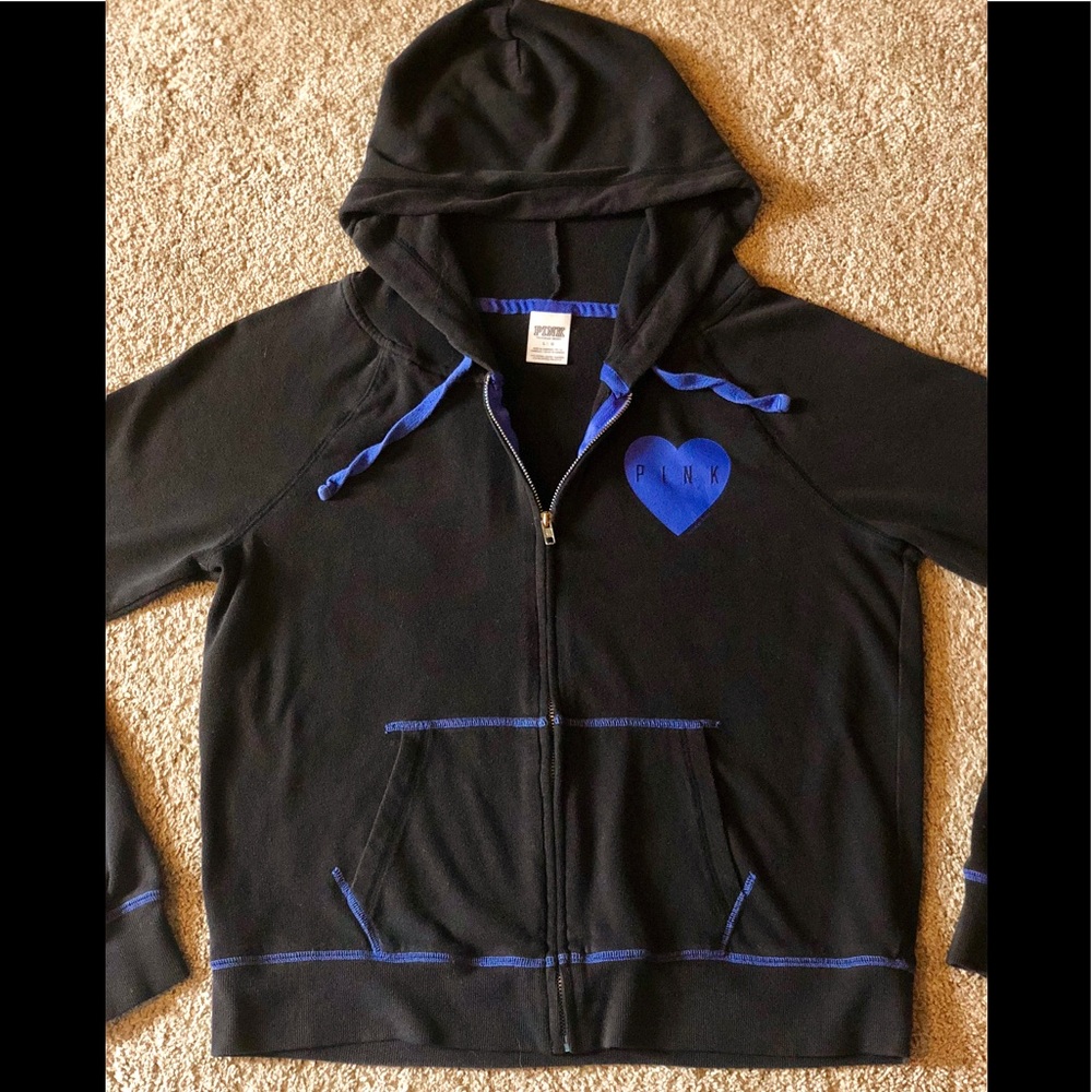 Victoria Secret PINK Zip up Hoodie. Size Large